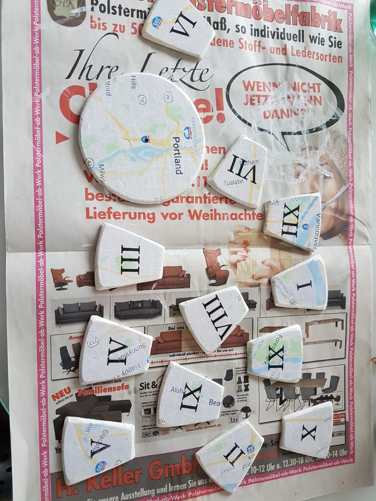 Wie du mit Foto Potch ein Bild auf eine tolle DIY selbstbau Uhr überragen kannst