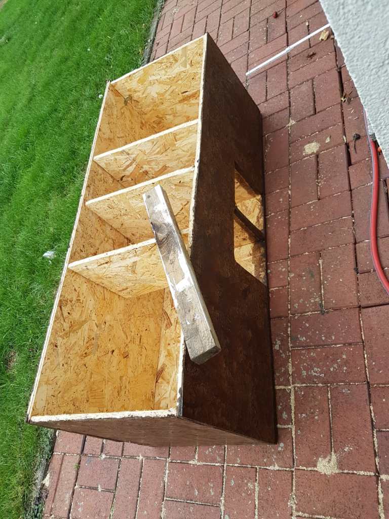 selbstgebautes Katzenhaus nach Anleitung gebaut. DIY Blog Bad Salzuflen