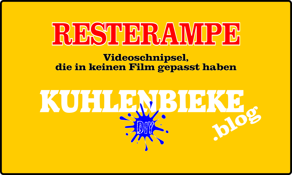 KUHLENBIEKE.blog
Der Kanal Videofragmente - meine Video Resterampe. Hier findest du Videoschnipsel, die in keinen meiner Filme gepasst haben.