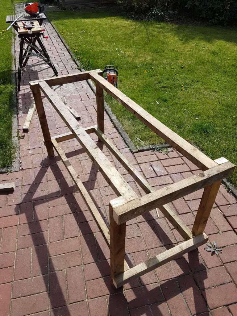 Unterbau der Schlammküche