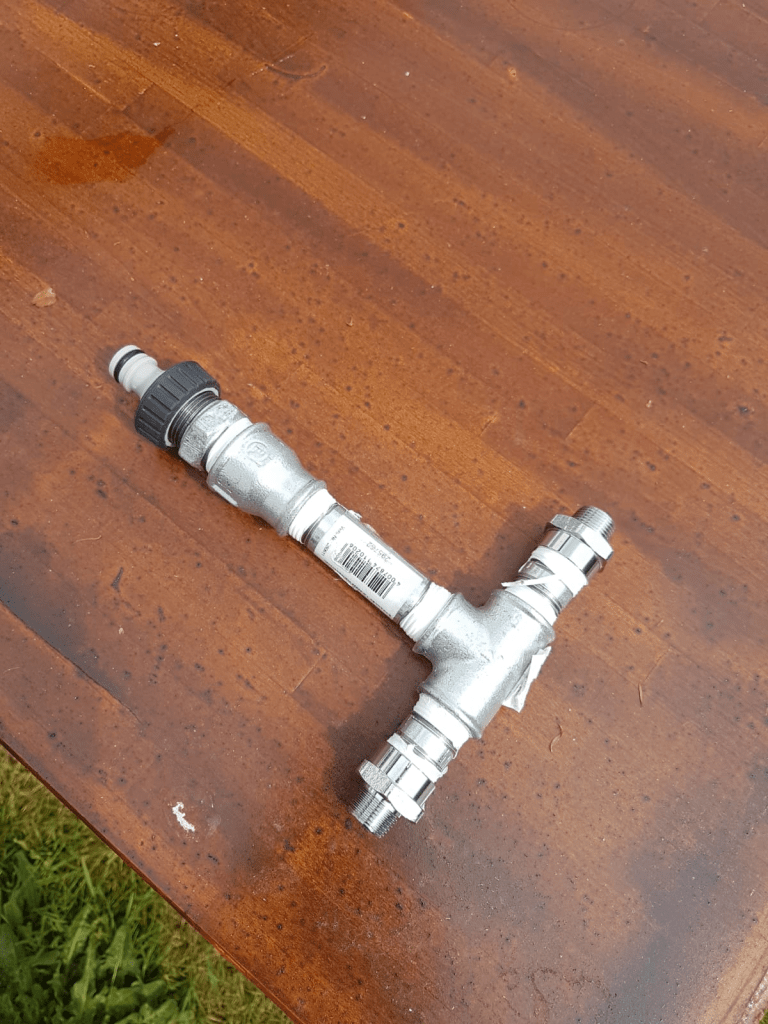 Wasseranschluss der Matschküche