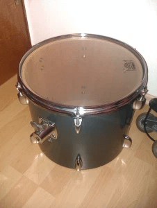 14" Trommel als Teilelager für die Regentonnentrommel