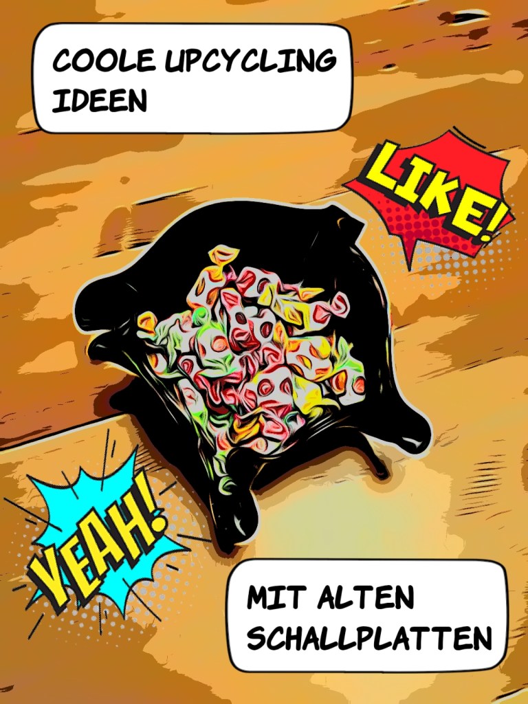 Upcycling Ideen mit alten Schallplatten 