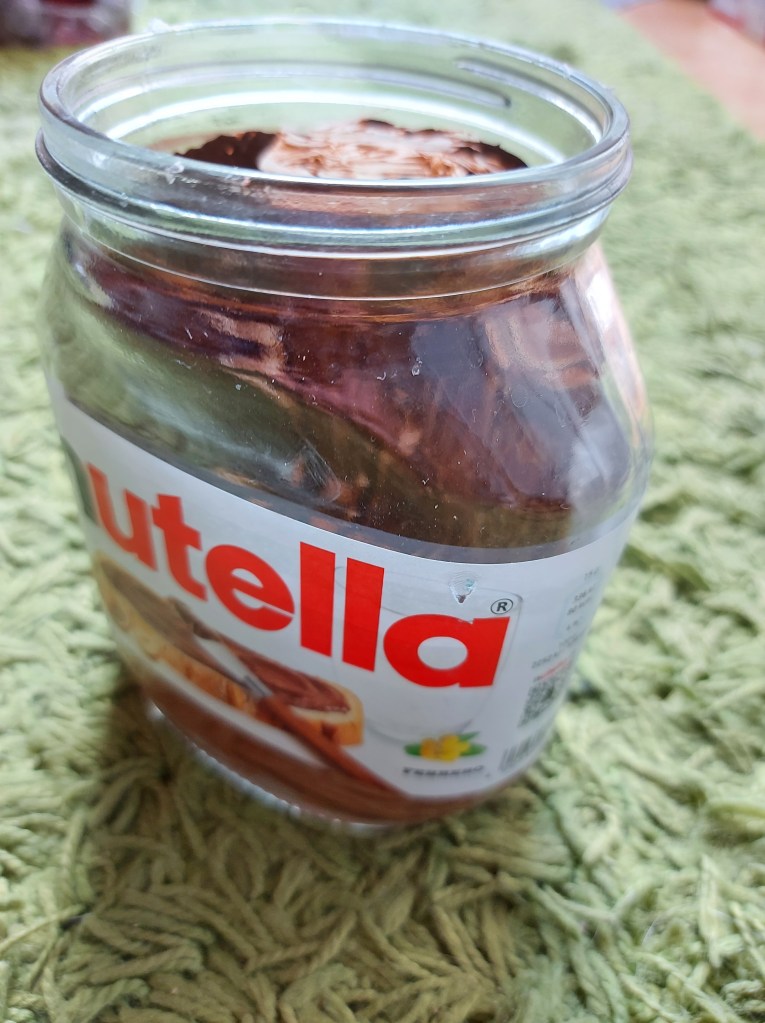 Nutella Glas Upcycling basteln