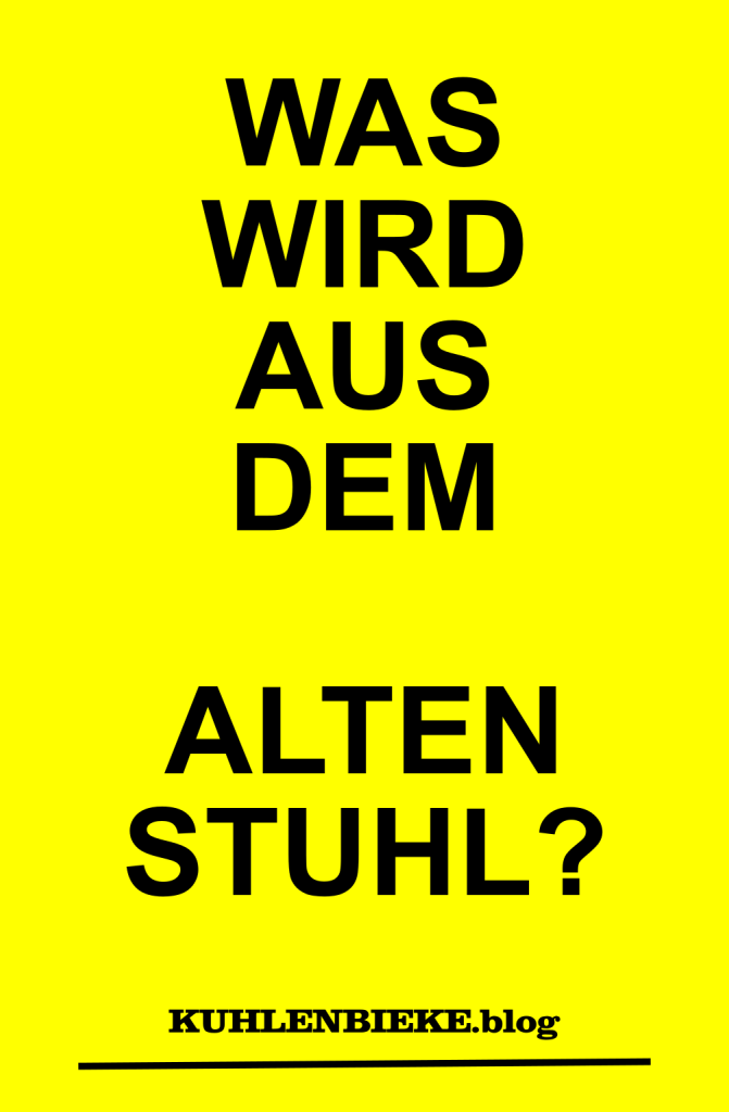 Alte Stühle nicht wegschmeißen - Stuhl Upcycling