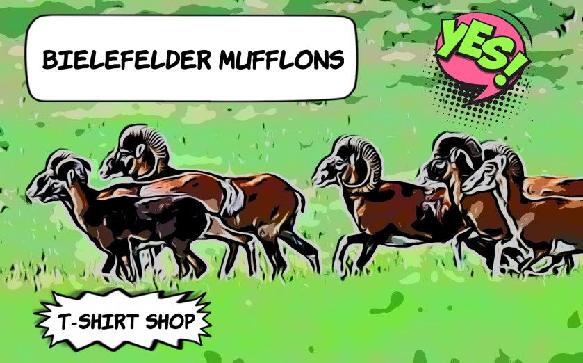 Bielefelder Mufflons T-Shirt Shop Rettet die Bielefelder Mufflons im Teutoburger Wald